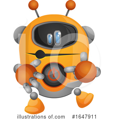 Royalty-Free (RF) Robot Clipart Illustration by Morphart Creations - Stock Sample #1647911