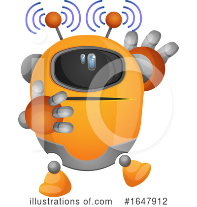 Royalty-Free (RF) Robot Clipart Illustration by Morphart Creations - Stock Sample #1647912