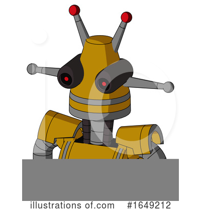 Royalty-Free (RF) Robot Clipart Illustration by Leo Blanchette - Stock Sample #1649212