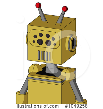 Royalty-Free (RF) Robot Clipart Illustration by Leo Blanchette - Stock Sample #1649258