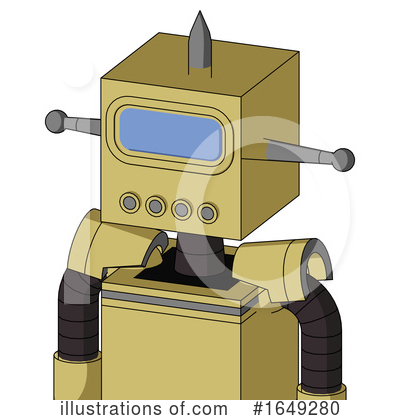 Royalty-Free (RF) Robot Clipart Illustration by Leo Blanchette - Stock Sample #1649280