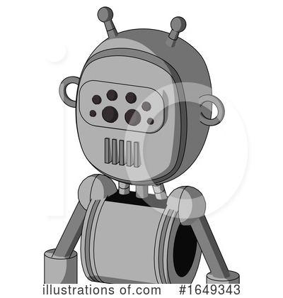 Royalty-Free (RF) Robot Clipart Illustration by Leo Blanchette - Stock Sample #1649343