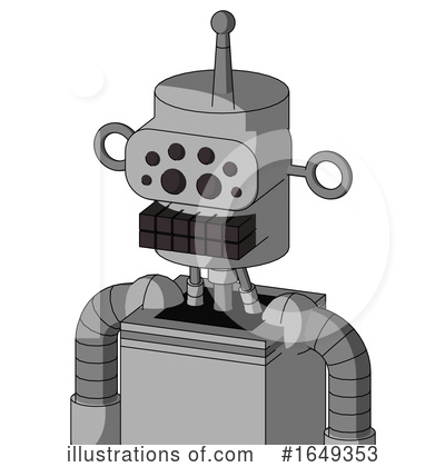 Royalty-Free (RF) Robot Clipart Illustration by Leo Blanchette - Stock Sample #1649353