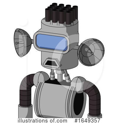 Royalty-Free (RF) Robot Clipart Illustration by Leo Blanchette - Stock Sample #1649357