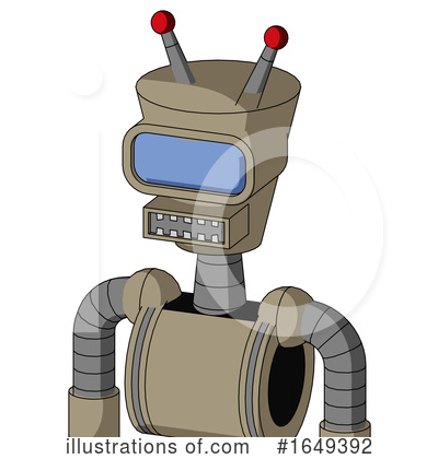 Royalty-Free (RF) Robot Clipart Illustration by Leo Blanchette - Stock Sample #1649392