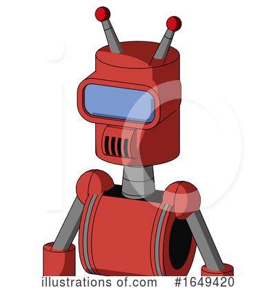 Royalty-Free (RF) Robot Clipart Illustration by Leo Blanchette - Stock Sample #1649420
