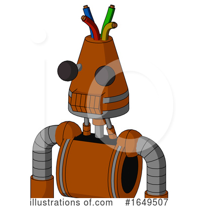 Royalty-Free (RF) Robot Clipart Illustration by Leo Blanchette - Stock Sample #1649507