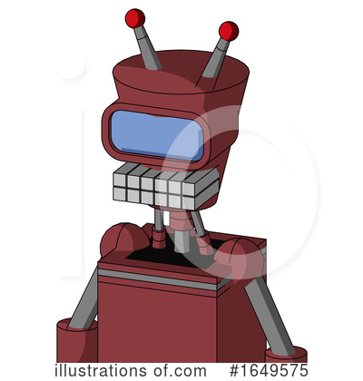 Royalty-Free (RF) Robot Clipart Illustration by Leo Blanchette - Stock Sample #1649575