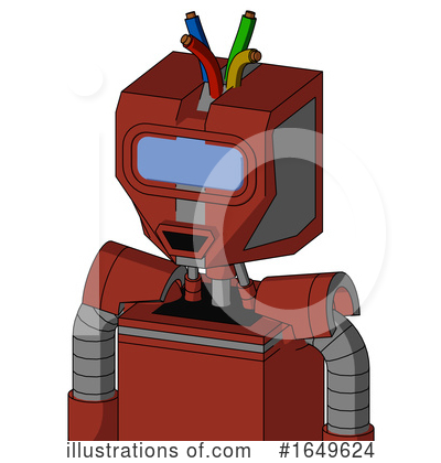 Royalty-Free (RF) Robot Clipart Illustration by Leo Blanchette - Stock Sample #1649624