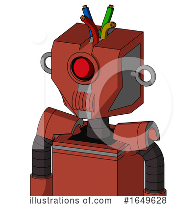 Royalty-Free (RF) Robot Clipart Illustration by Leo Blanchette - Stock Sample #1649628