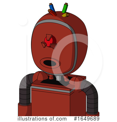 Royalty-Free (RF) Robot Clipart Illustration by Leo Blanchette - Stock Sample #1649689