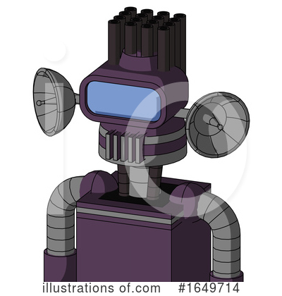 Royalty-Free (RF) Robot Clipart Illustration by Leo Blanchette - Stock Sample #1649714