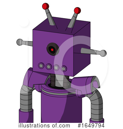 Royalty-Free (RF) Robot Clipart Illustration by Leo Blanchette - Stock Sample #1649794