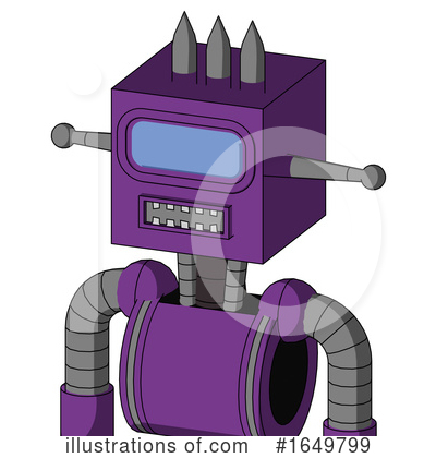 Royalty-Free (RF) Robot Clipart Illustration by Leo Blanchette - Stock Sample #1649799