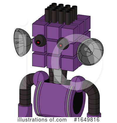 Royalty-Free (RF) Robot Clipart Illustration by Leo Blanchette - Stock Sample #1649816