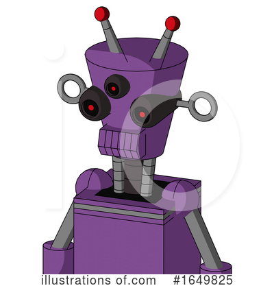 Royalty-Free (RF) Robot Clipart Illustration by Leo Blanchette - Stock Sample #1649825