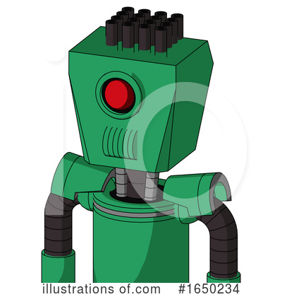 Royalty-Free (RF) Robot Clipart Illustration by Leo Blanchette - Stock Sample #1650234