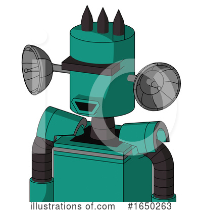 Royalty-Free (RF) Robot Clipart Illustration by Leo Blanchette - Stock Sample #1650263