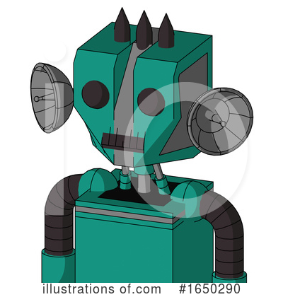 Royalty-Free (RF) Robot Clipart Illustration by Leo Blanchette - Stock Sample #1650290