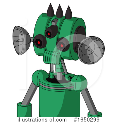 Royalty-Free (RF) Robot Clipart Illustration by Leo Blanchette - Stock Sample #1650299
