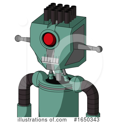 Royalty-Free (RF) Robot Clipart Illustration by Leo Blanchette - Stock Sample #1650343