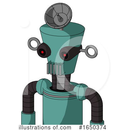 Royalty-Free (RF) Robot Clipart Illustration by Leo Blanchette - Stock Sample #1650374