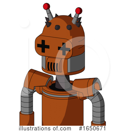 Royalty-Free (RF) Robot Clipart Illustration by Leo Blanchette - Stock Sample #1650671