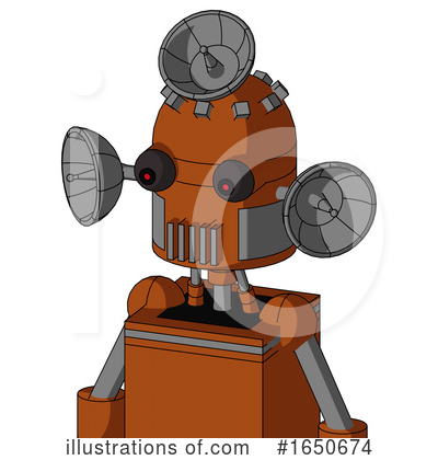 Royalty-Free (RF) Robot Clipart Illustration by Leo Blanchette - Stock Sample #1650674