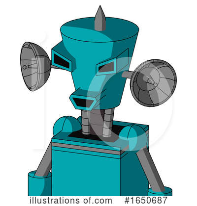 Royalty-Free (RF) Robot Clipart Illustration by Leo Blanchette - Stock Sample #1650687