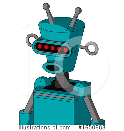 Royalty-Free (RF) Robot Clipart Illustration by Leo Blanchette - Stock Sample #1650688
