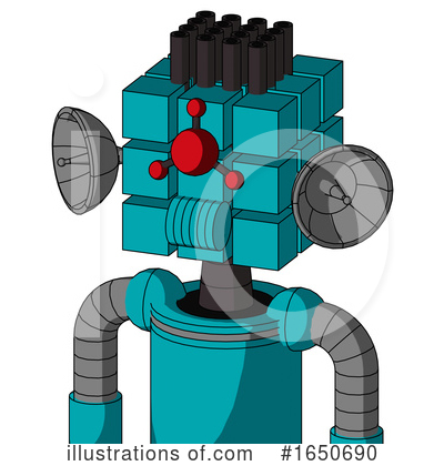 Royalty-Free (RF) Robot Clipart Illustration by Leo Blanchette - Stock Sample #1650690