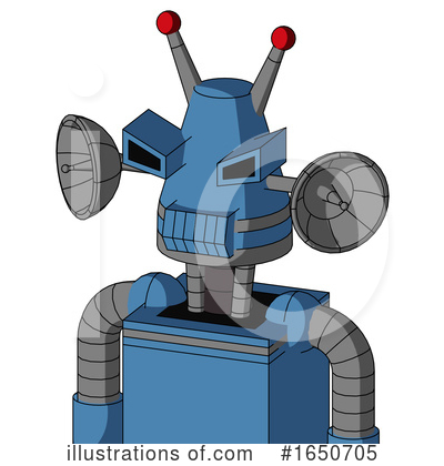 Royalty-Free (RF) Robot Clipart Illustration by Leo Blanchette - Stock Sample #1650705