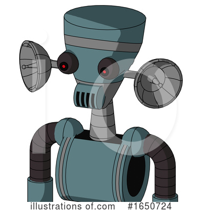 Royalty-Free (RF) Robot Clipart Illustration by Leo Blanchette - Stock Sample #1650724