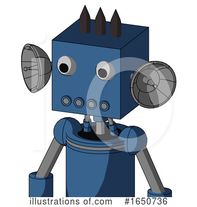 Royalty-Free (RF) Robot Clipart Illustration by Leo Blanchette - Stock Sample #1650736