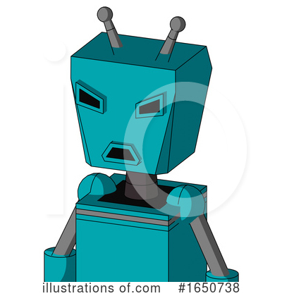 Royalty-Free (RF) Robot Clipart Illustration by Leo Blanchette - Stock Sample #1650738
