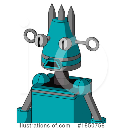 Royalty-Free (RF) Robot Clipart Illustration by Leo Blanchette - Stock Sample #1650756