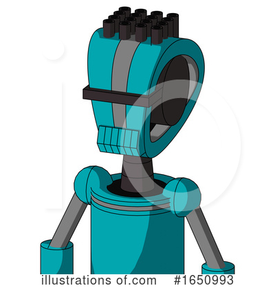 Royalty-Free (RF) Robot Clipart Illustration by Leo Blanchette - Stock Sample #1650993