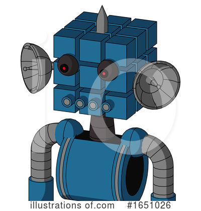 Royalty-Free (RF) Robot Clipart Illustration by Leo Blanchette - Stock Sample #1651026