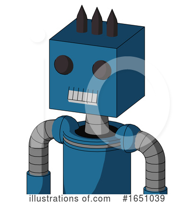 Royalty-Free (RF) Robot Clipart Illustration by Leo Blanchette - Stock Sample #1651039