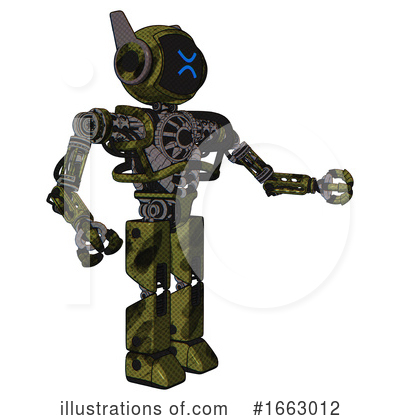 Royalty-Free (RF) Robot Clipart Illustration by Leo Blanchette - Stock Sample #1663012