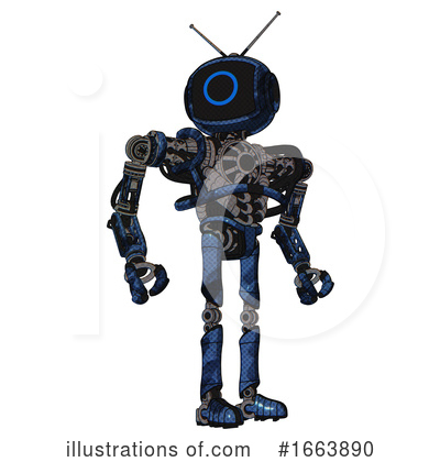 Royalty-Free (RF) Robot Clipart Illustration by Leo Blanchette - Stock Sample #1663890