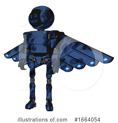 Royalty-Free (RF) Robot Clipart Illustration by Leo Blanchette - Stock Sample #1664054