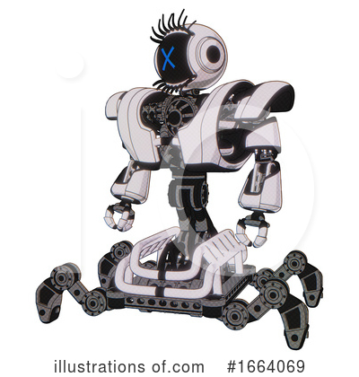 Royalty-Free (RF) Robot Clipart Illustration by Leo Blanchette - Stock Sample #1664069