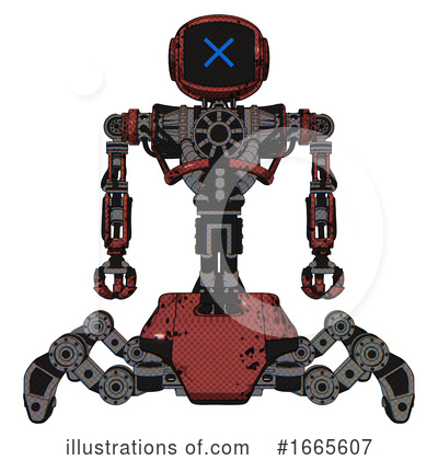 Royalty-Free (RF) Robot Clipart Illustration by Leo Blanchette - Stock Sample #1665607