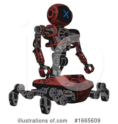 Royalty-Free (RF) Robot Clipart Illustration by Leo Blanchette - Stock Sample #1665609