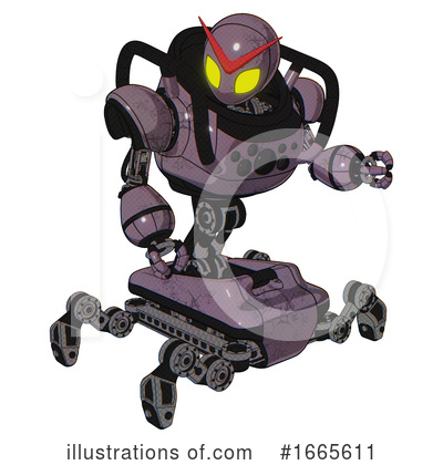 Royalty-Free (RF) Robot Clipart Illustration by Leo Blanchette - Stock Sample #1665611