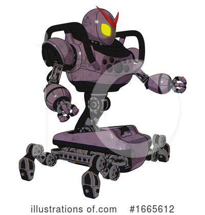 Royalty-Free (RF) Robot Clipart Illustration by Leo Blanchette - Stock Sample #1665612