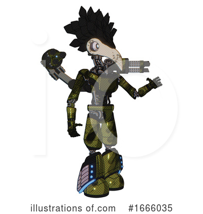 Royalty-Free (RF) Robot Clipart Illustration by Leo Blanchette - Stock Sample #1666035
