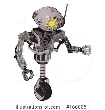 Royalty-Free (RF) Robot Clipart Illustration by Leo Blanchette - Stock Sample #1666651