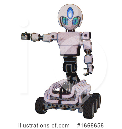 Royalty-Free (RF) Robot Clipart Illustration by Leo Blanchette - Stock Sample #1666656